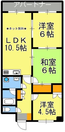 神田（交通局前）駅 徒歩25分 4階の物件間取画像